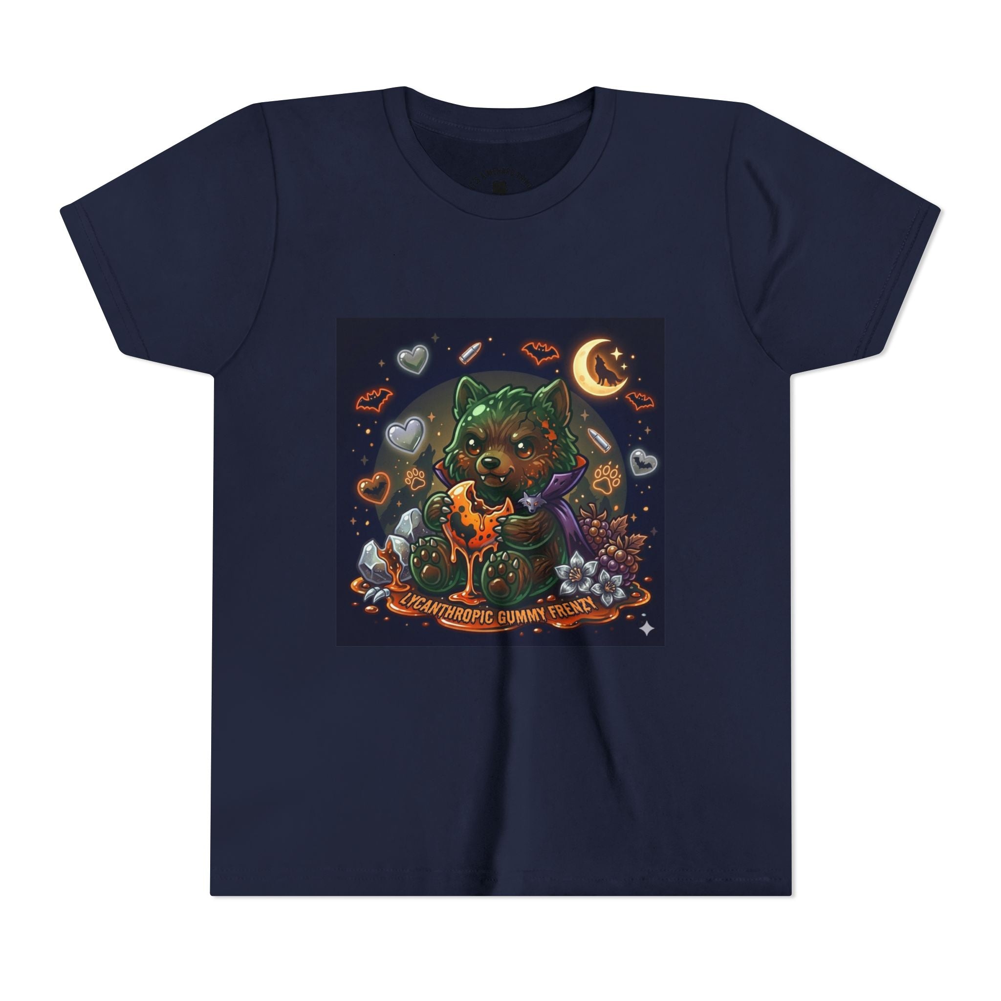 Halloween Werewolf Gooey Gummy Bear- Youth T-Shirt