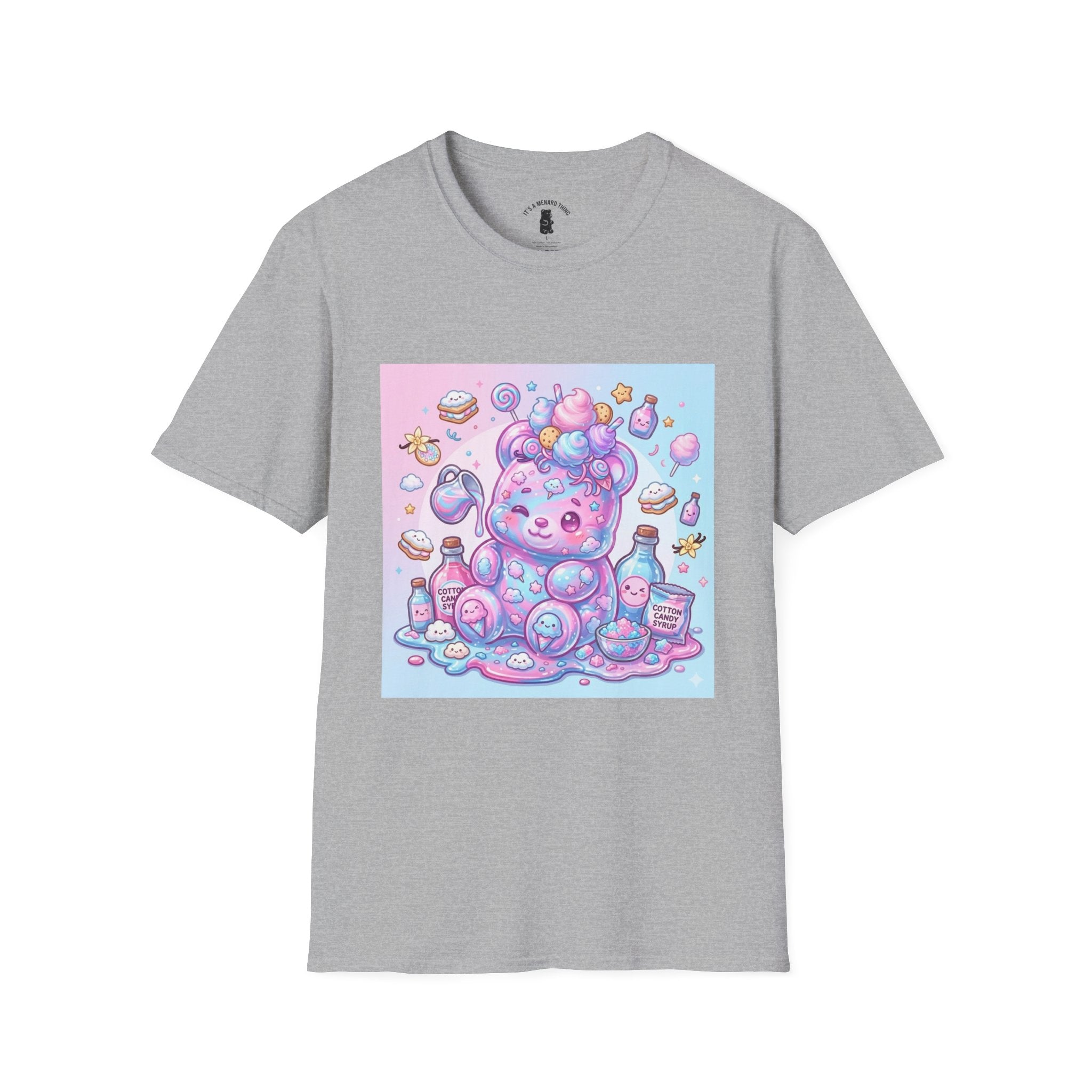 Cotton Candy Gooey Gummy Bear — Kawaii Graphic T-Shirt