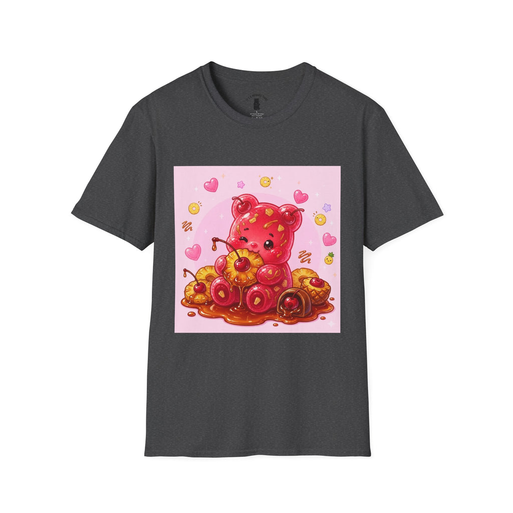 Kawaii Pineapple & Candied Cherries Gooey Gummy Bear — Cute Graphic T-Shirt