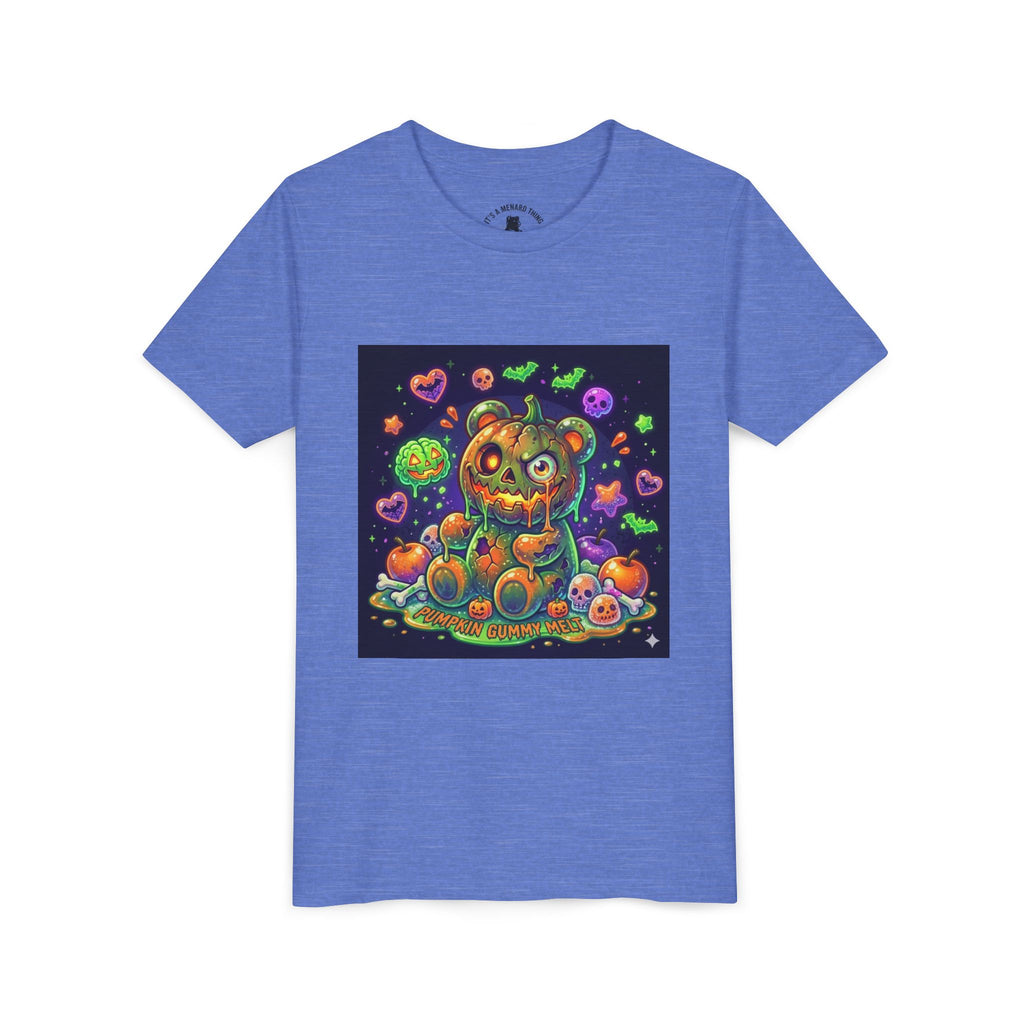 Cute Creepy Pumpkin Head Gooey Gummy Bear Halloween- Graphic Tee