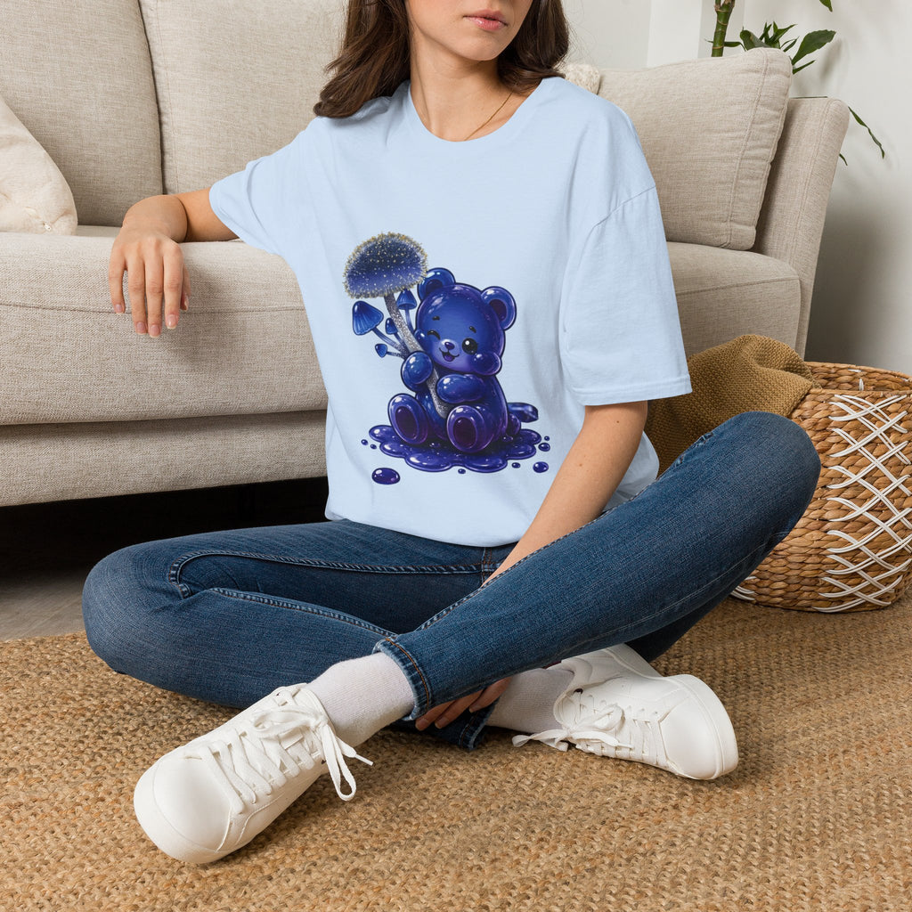 Special Small Blue Mushroom, Oozy Bears Gummy Friend- Graphic Shirt