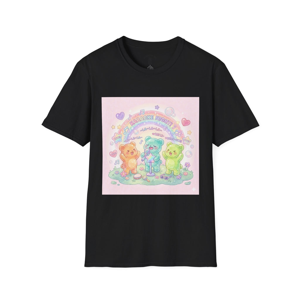Karaoke Time! Gooey Gummy Bear Friends — Kawaii Graphic T-shirt