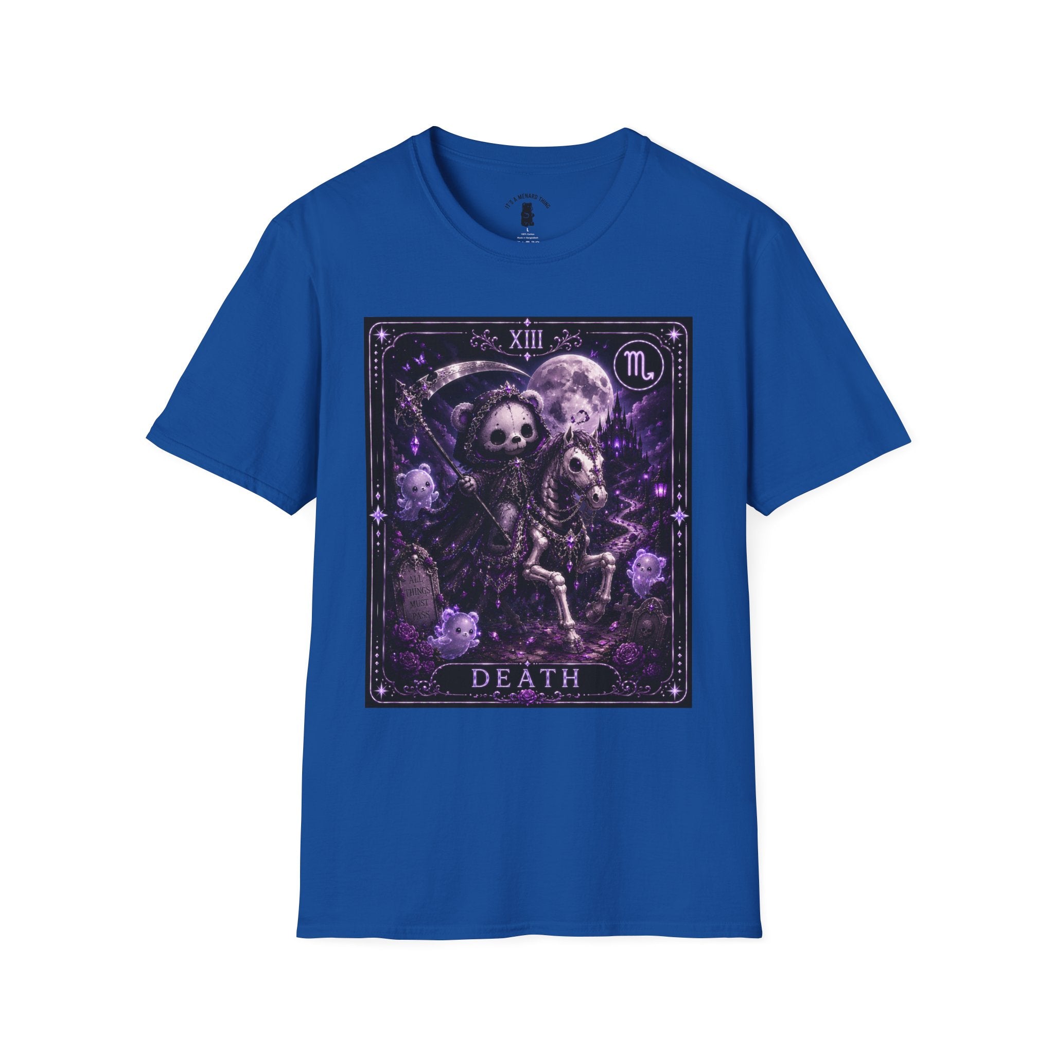 Death Tarot Gothic Skeleton Oozy Bear Special Addition- Graphic Shirt