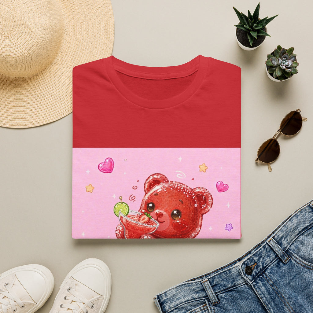 Yummy Strawberry Daiquiri, Red Oozy Boozy Gummy Drinking Pal- Graphic Shirt