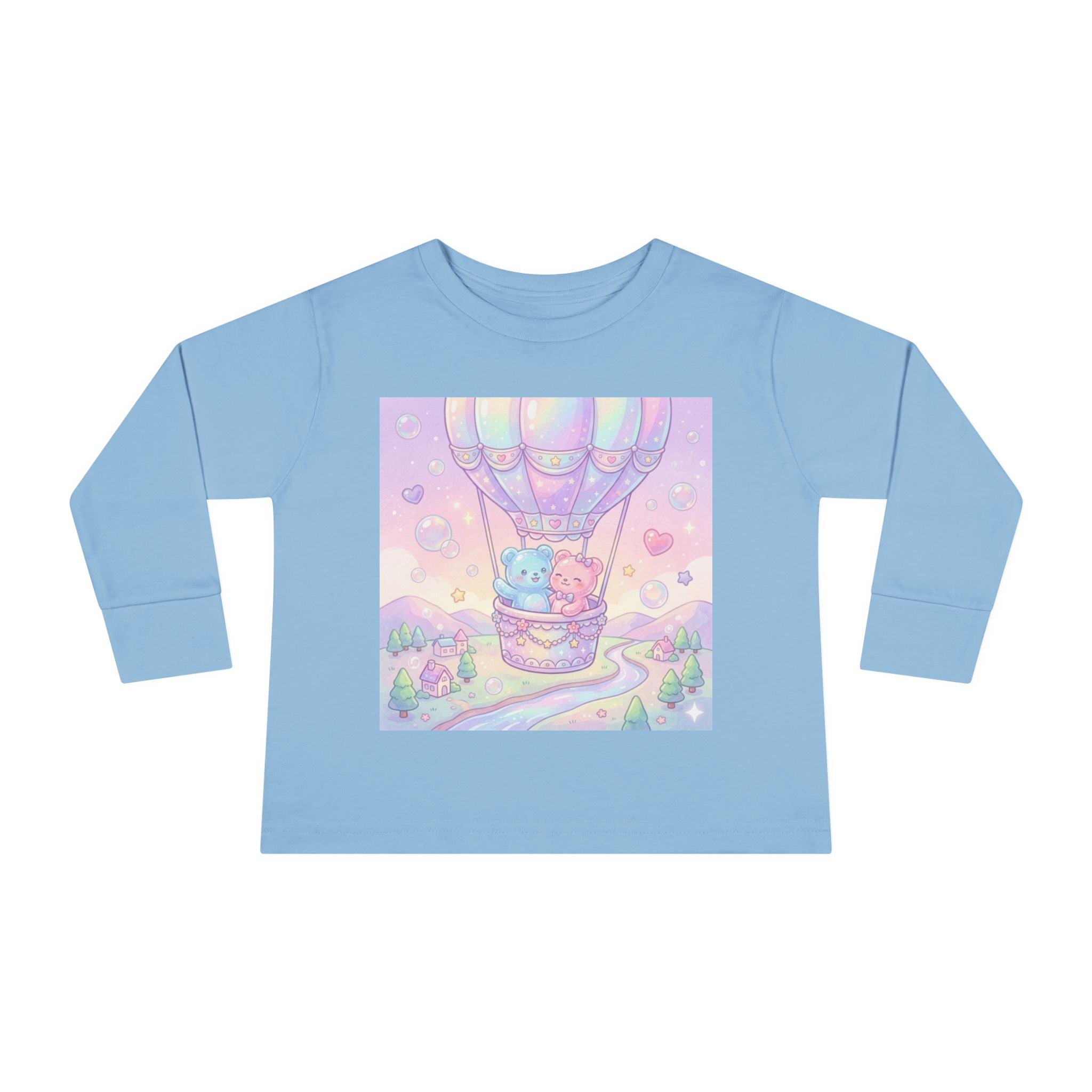 Hot Air Balloon Adventure, Oozy Bear Gummy Friends- Graphic Long Sleeve Shirt