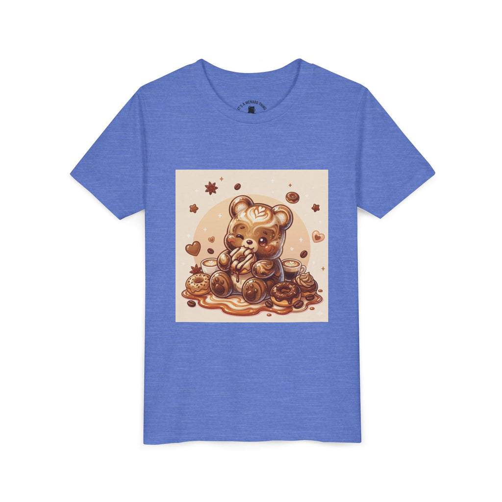 Coffee & Donuts Gooey Gummy Bear Graphic Kids Shirt