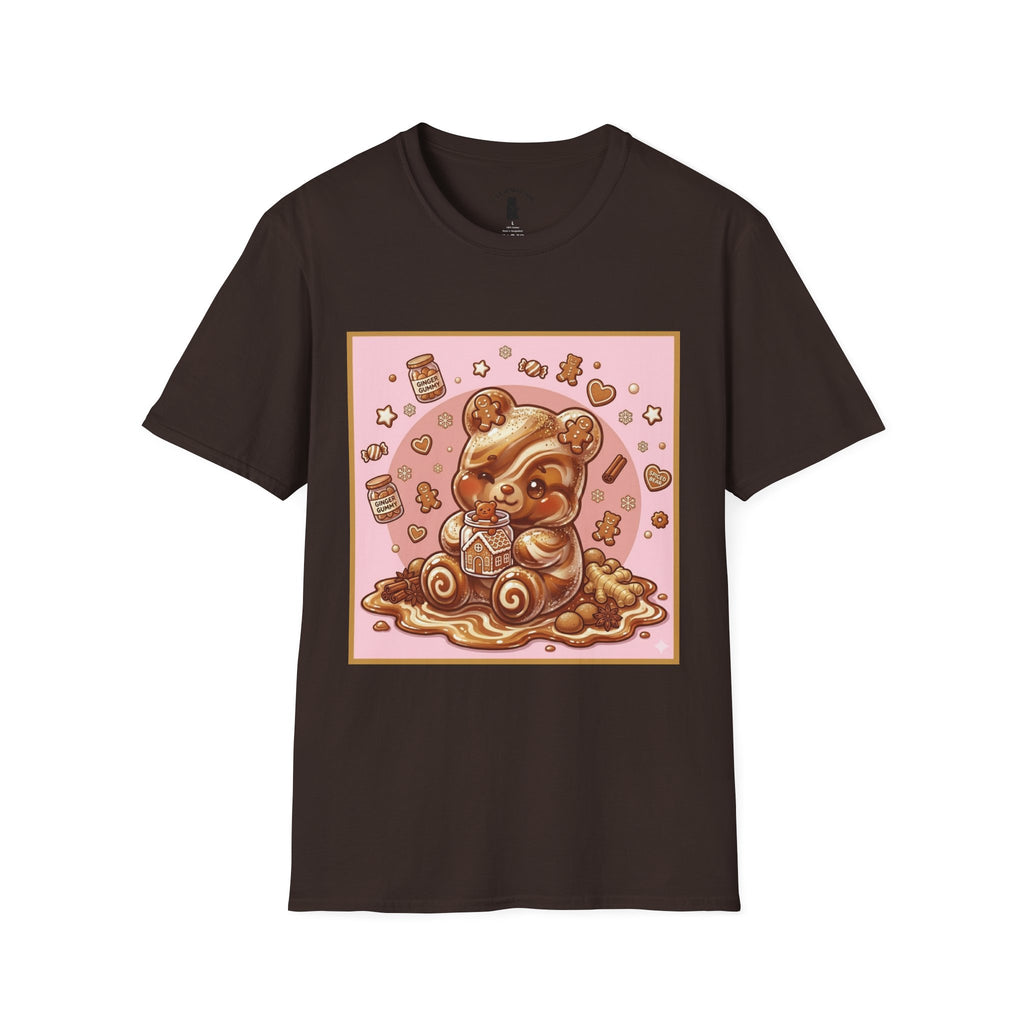 Kawaii Gingerbread Gooey Gummy Bear- Graphic T-Shirt