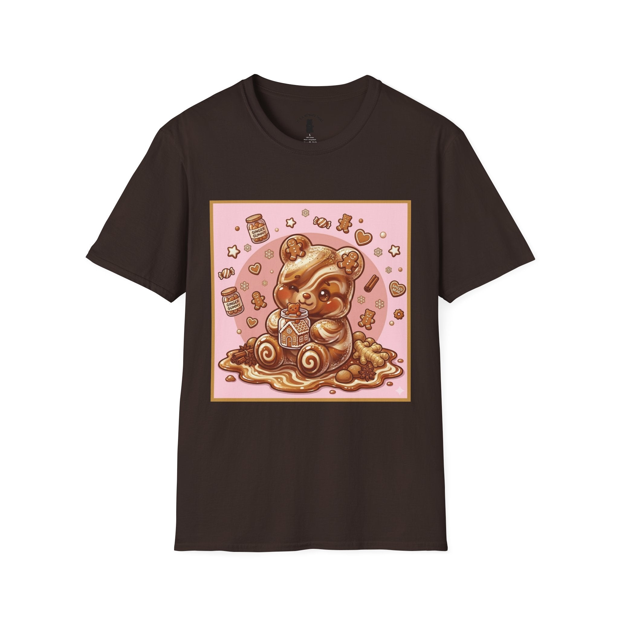Kawaii Gingerbread Gooey Gummy Bear- Graphic T-Shirt