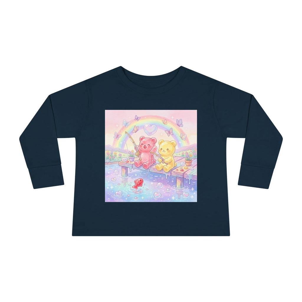 Going Fishing, Oozy Bear Duo Friends- Graphic Long Sleeve Shirt