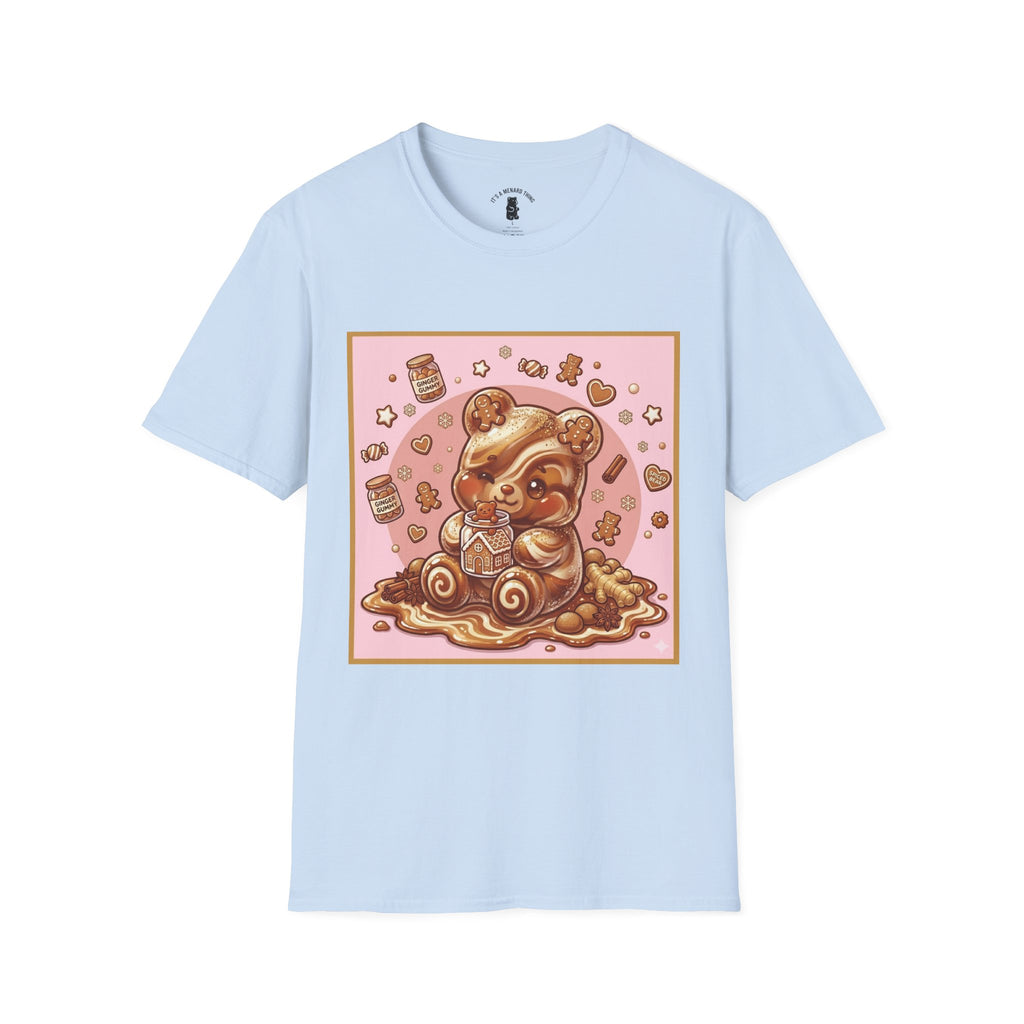 Kawaii Gingerbread Gooey Gummy Bear- Graphic T-Shirt