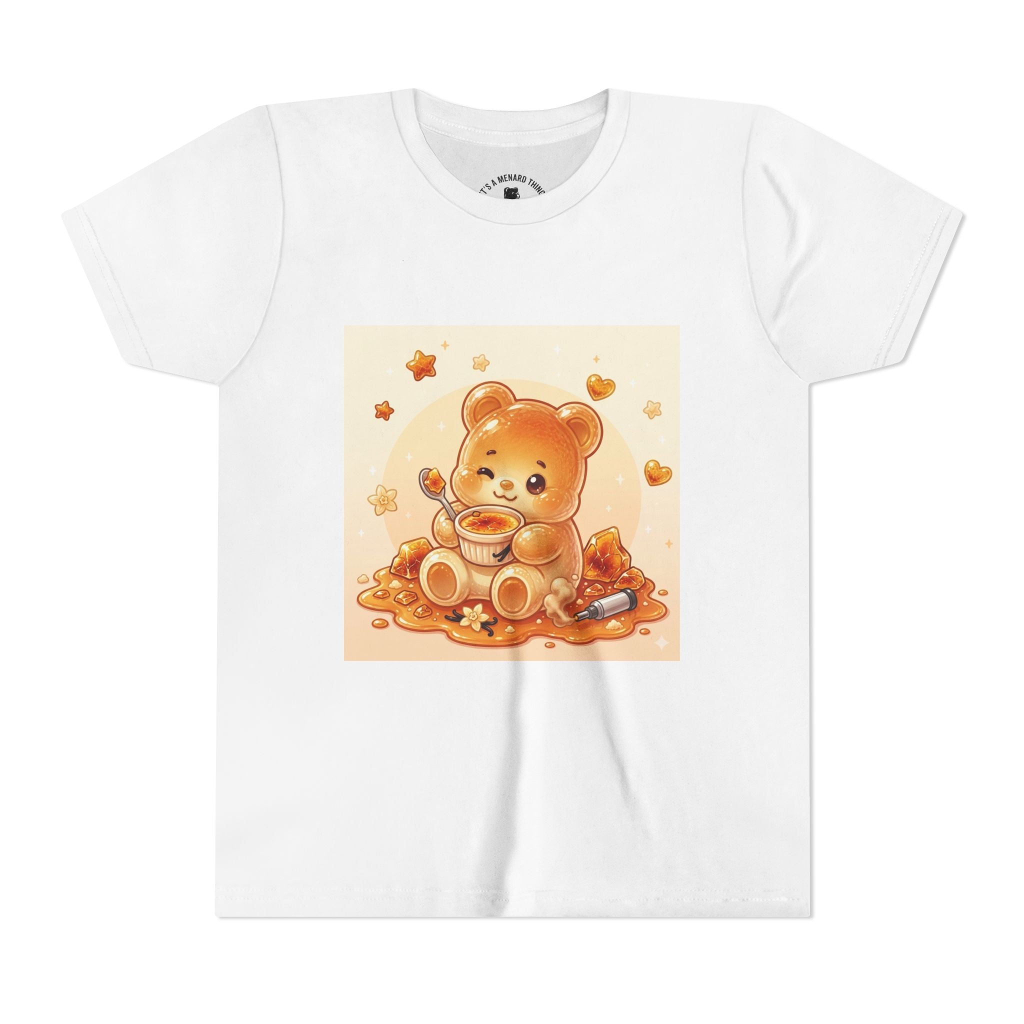 Cream Brulé Crunch Gooey Gummy Bear Graphic Youth Shirt