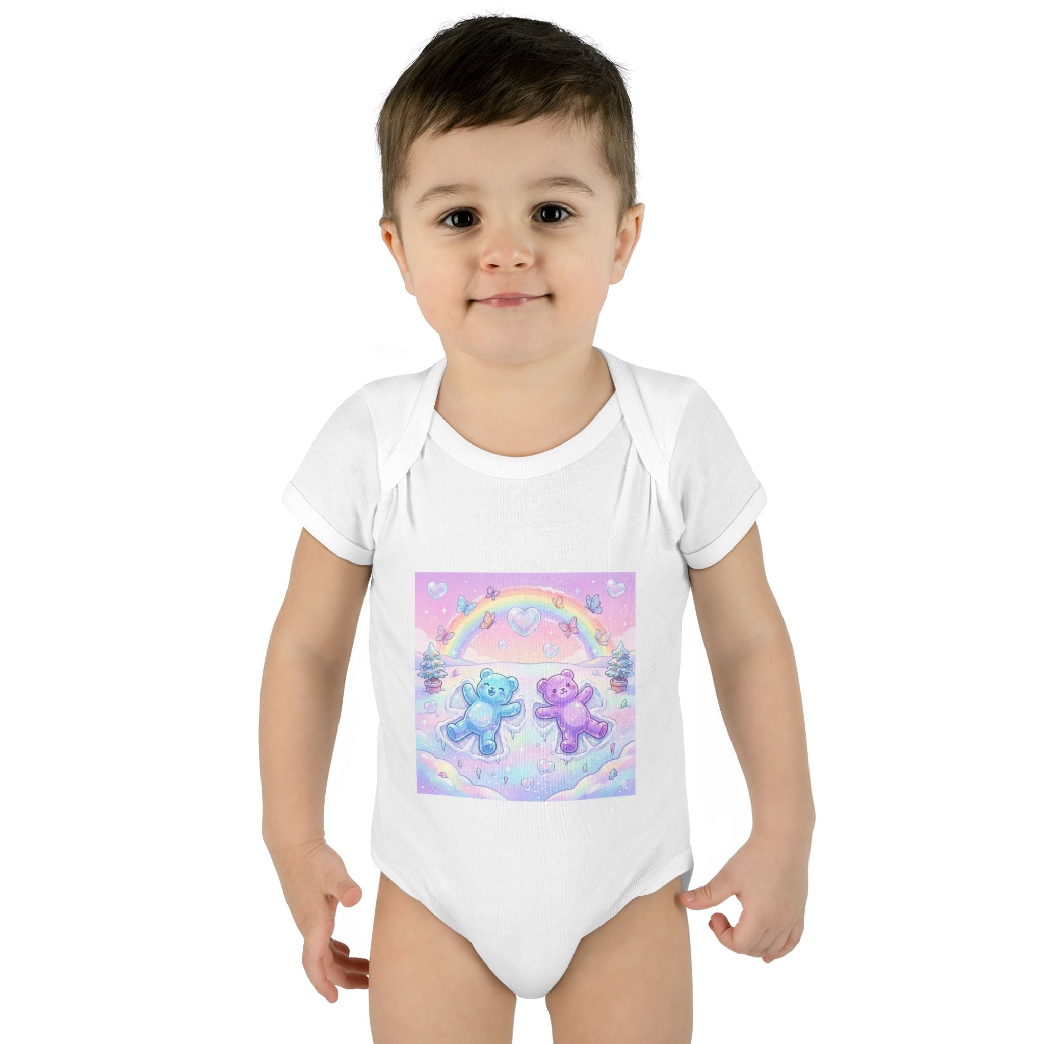 Twin Snow Angel Gooey Gummy Bears Infant Bodysuit — Cute Baby Onesie