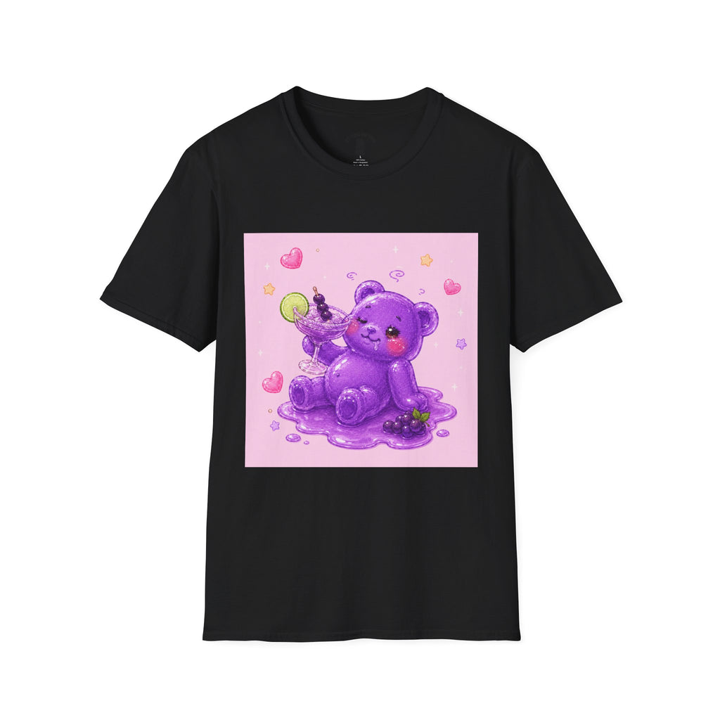 Special Wine to Dine, Purple Oozy Boozy Gummy Drinking Pal- Kawaii Graphic Shirt