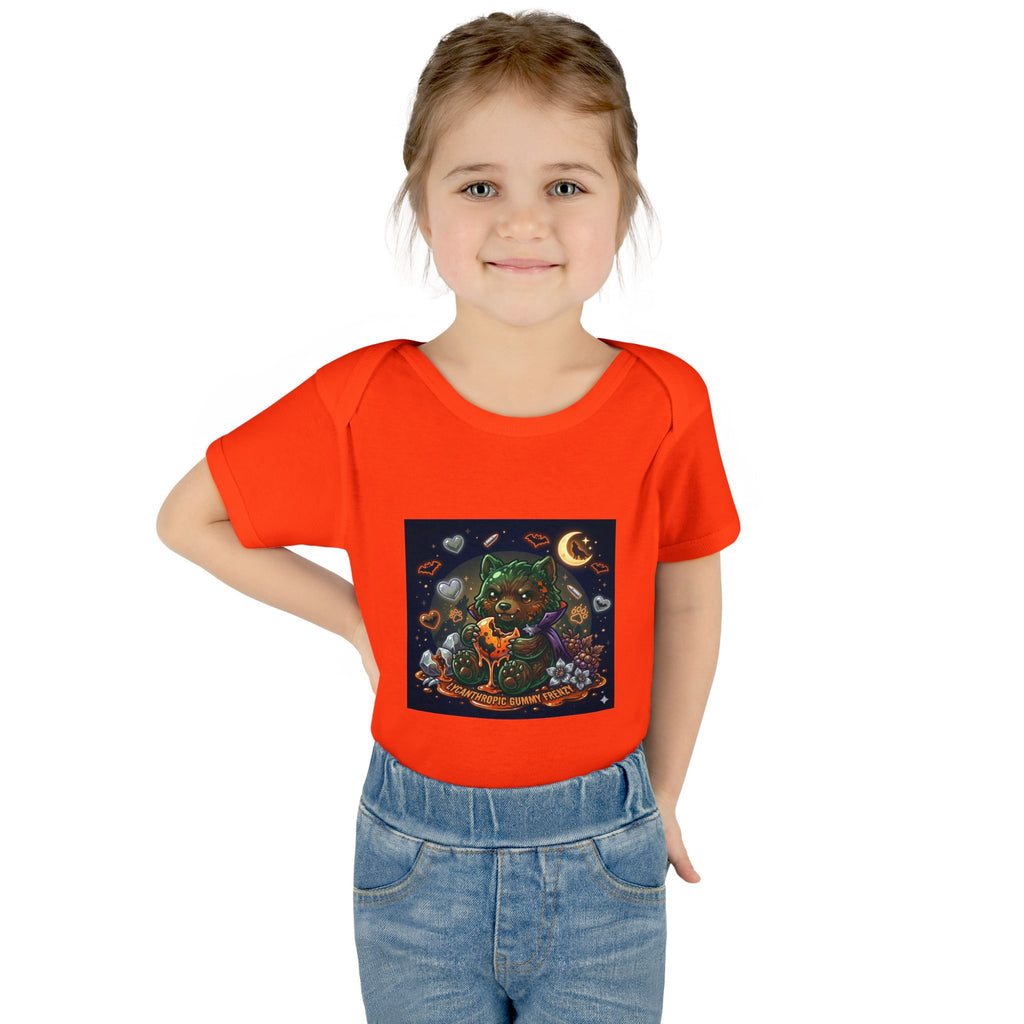 Baby Bodysuit — Cute Halloween Werewolf Gooey Bear