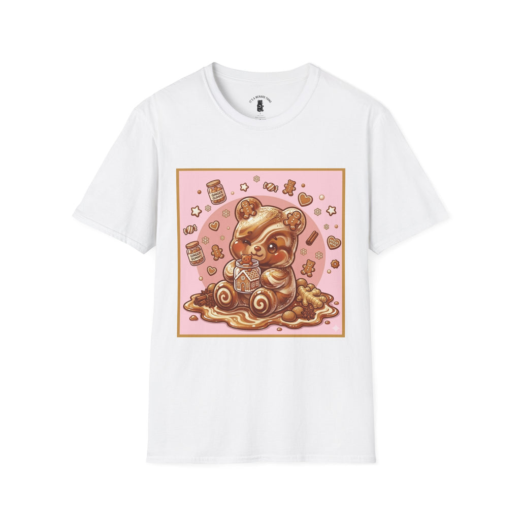 Kawaii Gingerbread Gooey Gummy Bear- Graphic T-Shirt