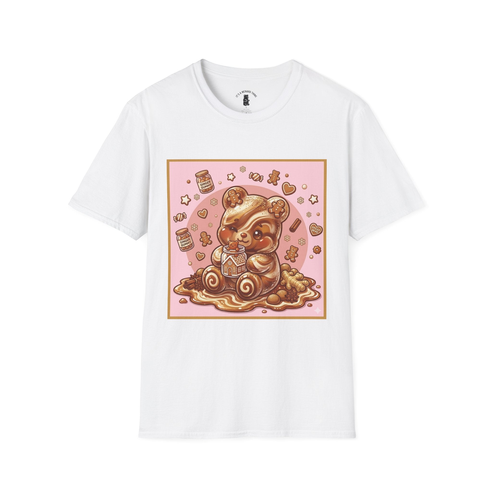 Kawaii Gingerbread Gooey Gummy Bear- Graphic T-Shirt