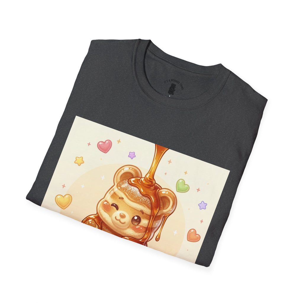 Cute Thick Fluffy Pancake Gooey Gummy Bear — Kawaii Illustration