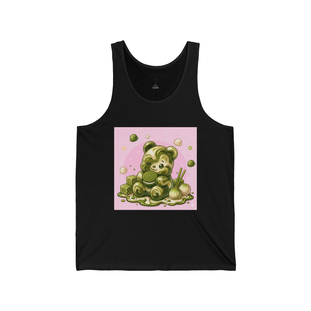 Matcha Cream & Mochi Gooey Gummy Bear— Cute Graphic Tank Top