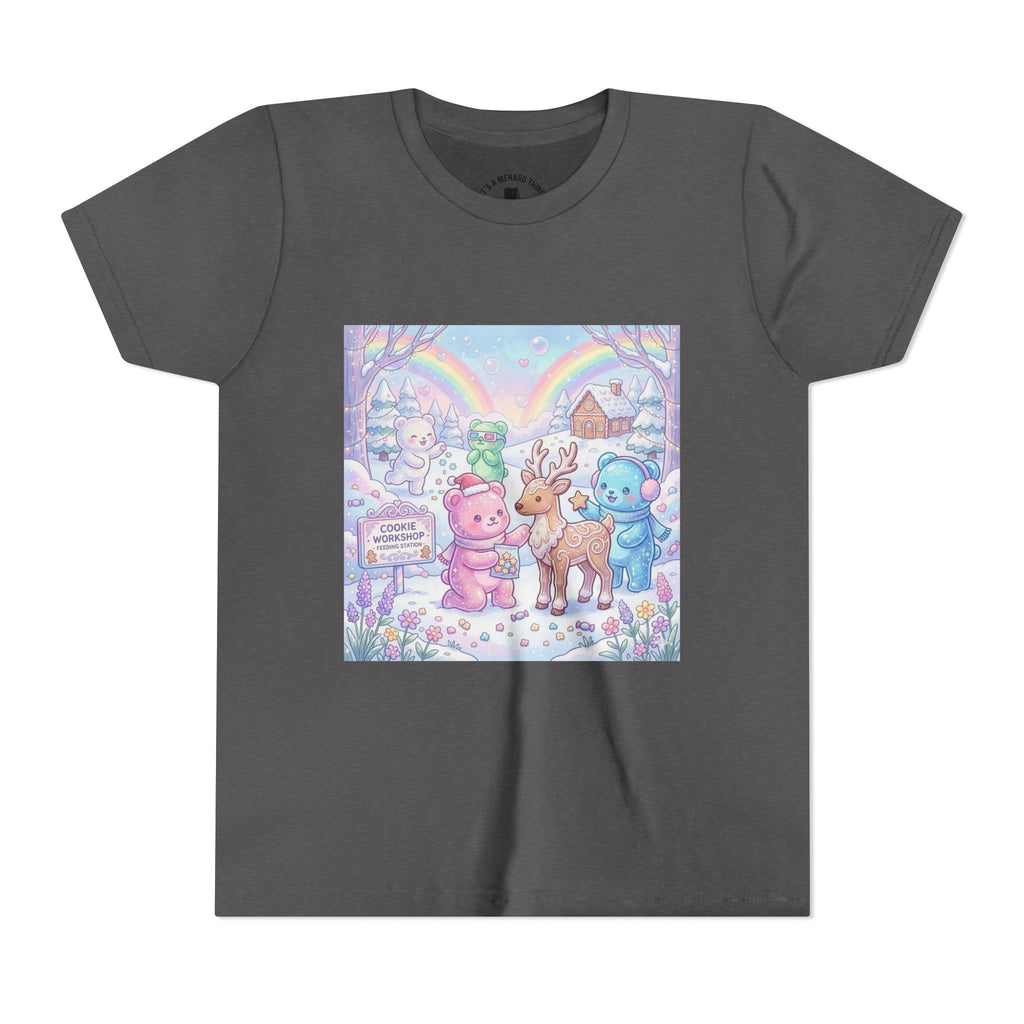 Gooey Gummies Feed Reindeer Graphic Youth Shirt
