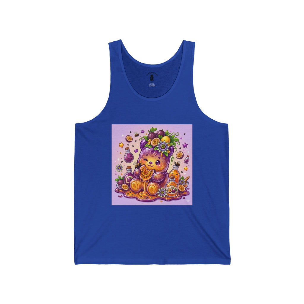 Passion Fruit Delight, Exotic Fruit Gooey Gummy Bear - Kawaii Graphic Tank Top