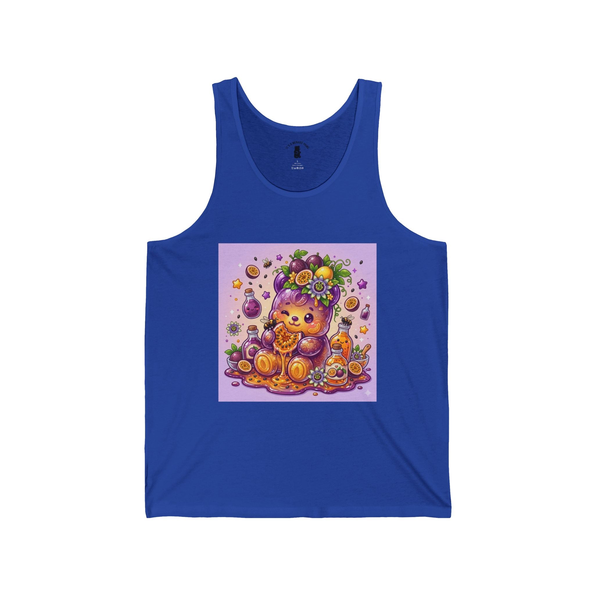 Passion Fruit Delight, Exotic Fruit Gooey Gummy Bear - Kawaii Graphic Tank Top