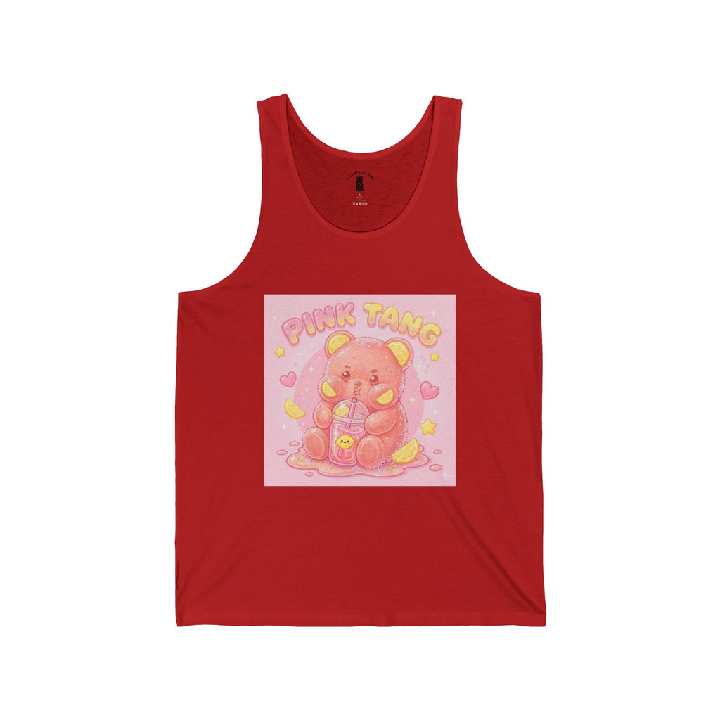 "Pink Tang" Sour Pink Lemonaid Gooey Gummy Bear - Kawaii Graphic Tank Top