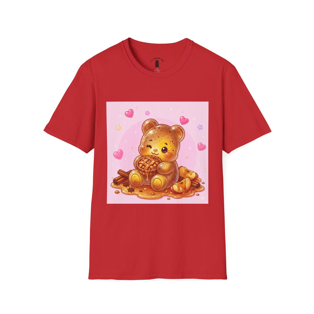 Warm Fresh Apple Cinnamon Pie Gooey Gummy Bear- Graphic T-Shirt