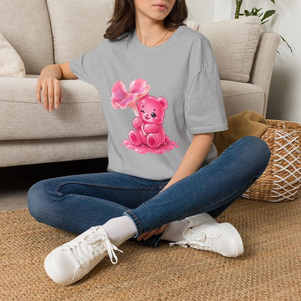 Pink Wax Cap Special Mushroom, Oozy Bear Gummy Friend- Graphic Shirt