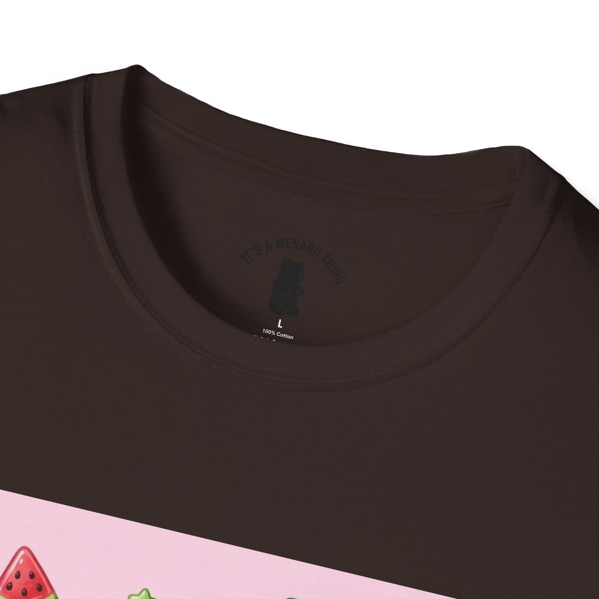 Watermelon Lollipop Gooey Gummy Bear T-Shirt — Kawaii Fruit Graphic Tee