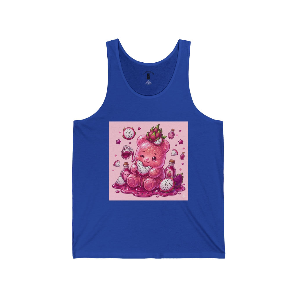 Exotic Dragon Fruit Gooey Gummy Bear Friend— Cute Graphic Tank Top