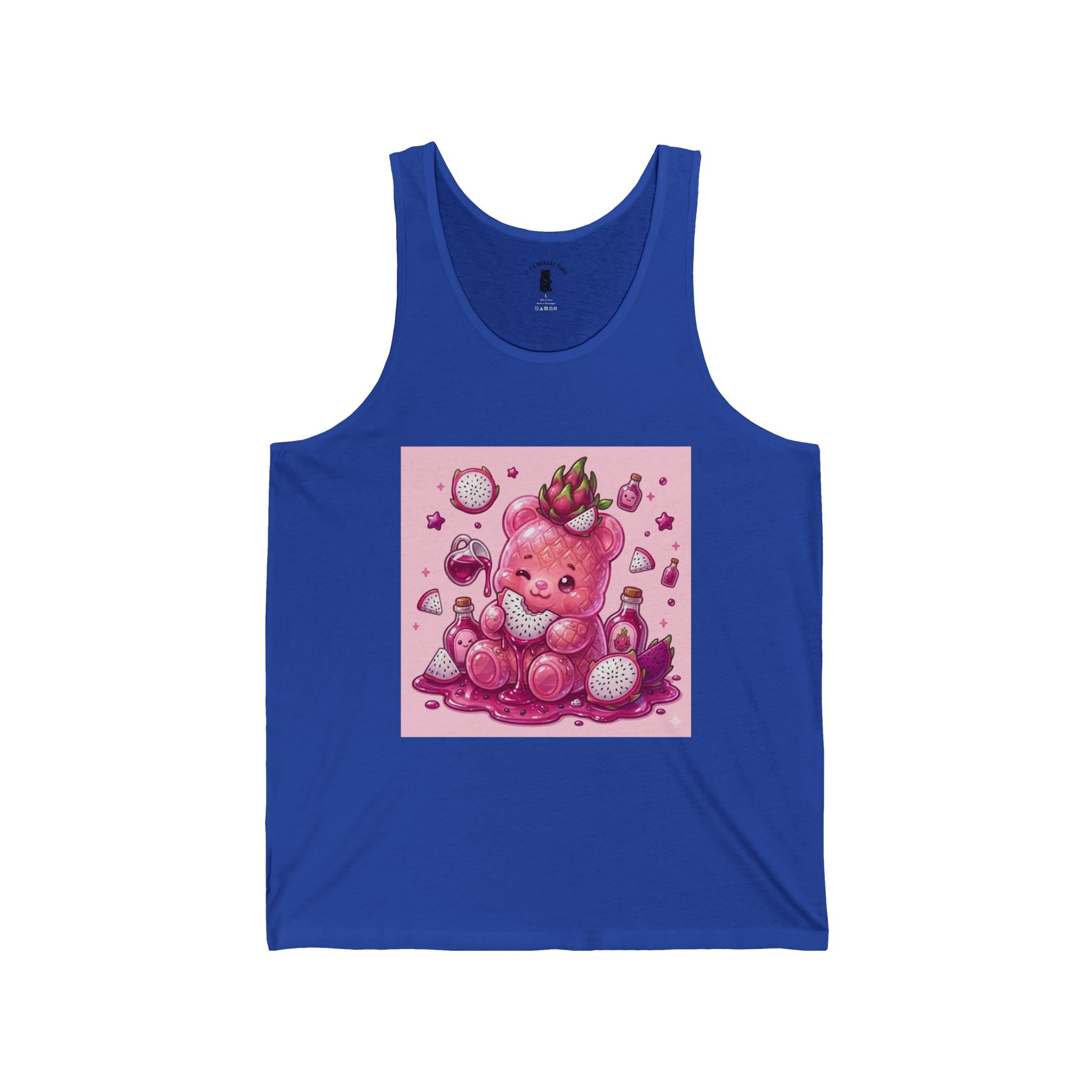 Exotic Dragon Fruit Gooey Gummy Bear Friend— Cute Graphic Tank Top