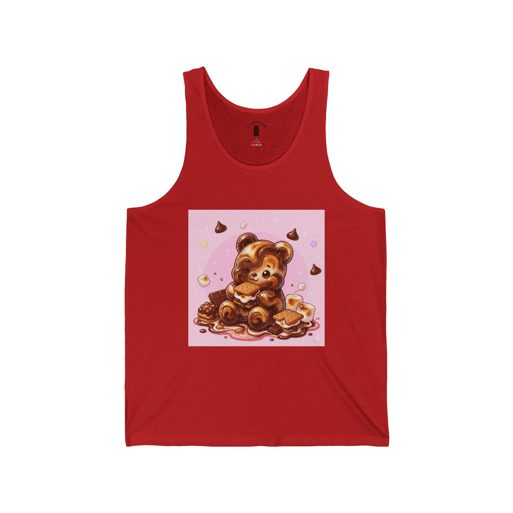 Chocolate & Marshmello S'more Suprise, Gooey Fudge Gummy Bear — Cute Graphic Tank
