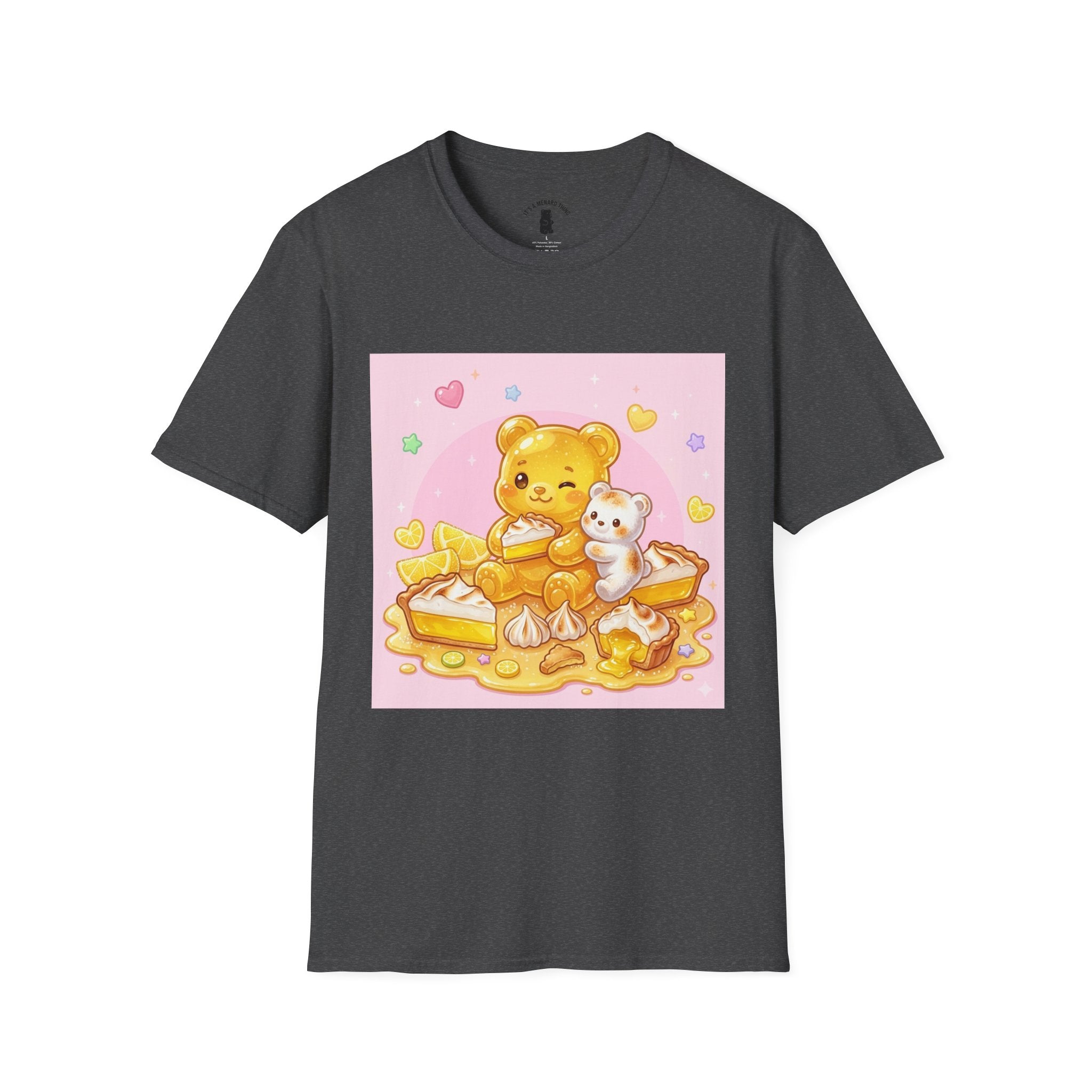 Lemon Margarine Pie & Whipped Cream Gooey Gummy Bear — Kawaii Graphic T-Shirt