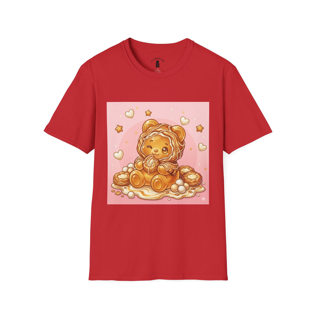 Cute Cheese Danish Gooey Gummy Bear — Kawaii Graphic T-Shirt