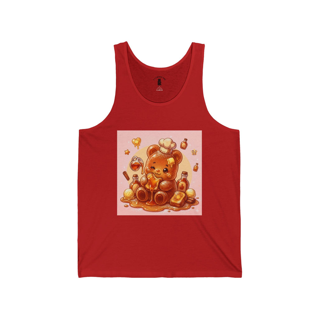 French Toast & Maple Syrup, Toasted Gooey Gummy Bear— Kawaii Graphic Tank Top
