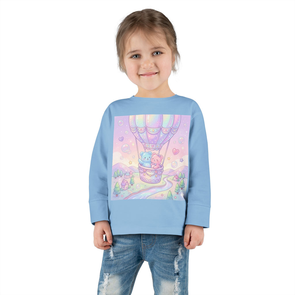 Hot Air Balloon Adventure, Oozy Bear Gummy Friends- Graphic Long Sleeve Shirt