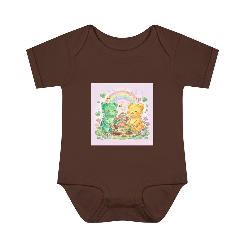 Infant Bodysuit — Gooey Gummy Bears Gardening Baby Onesie
