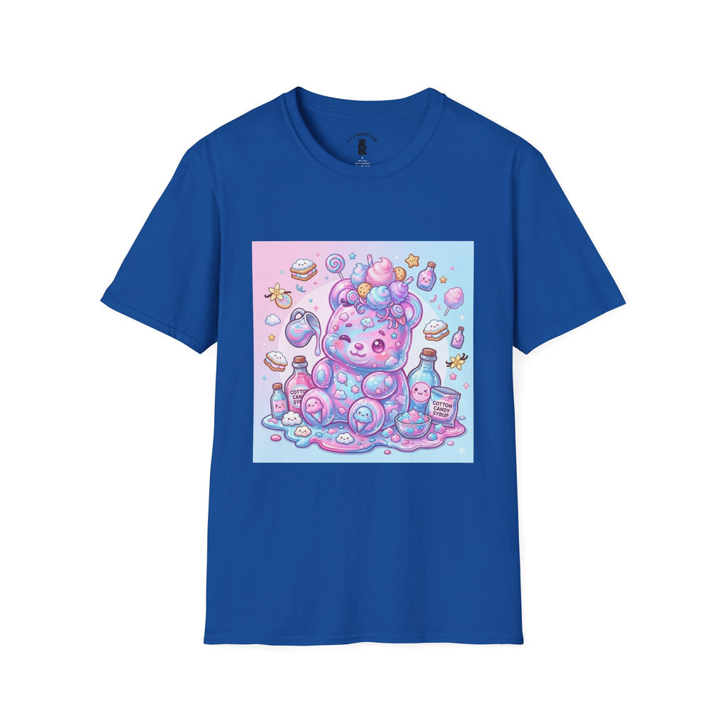 Cotton Candy Gooey Gummy Bear — Kawaii Graphic T-Shirt