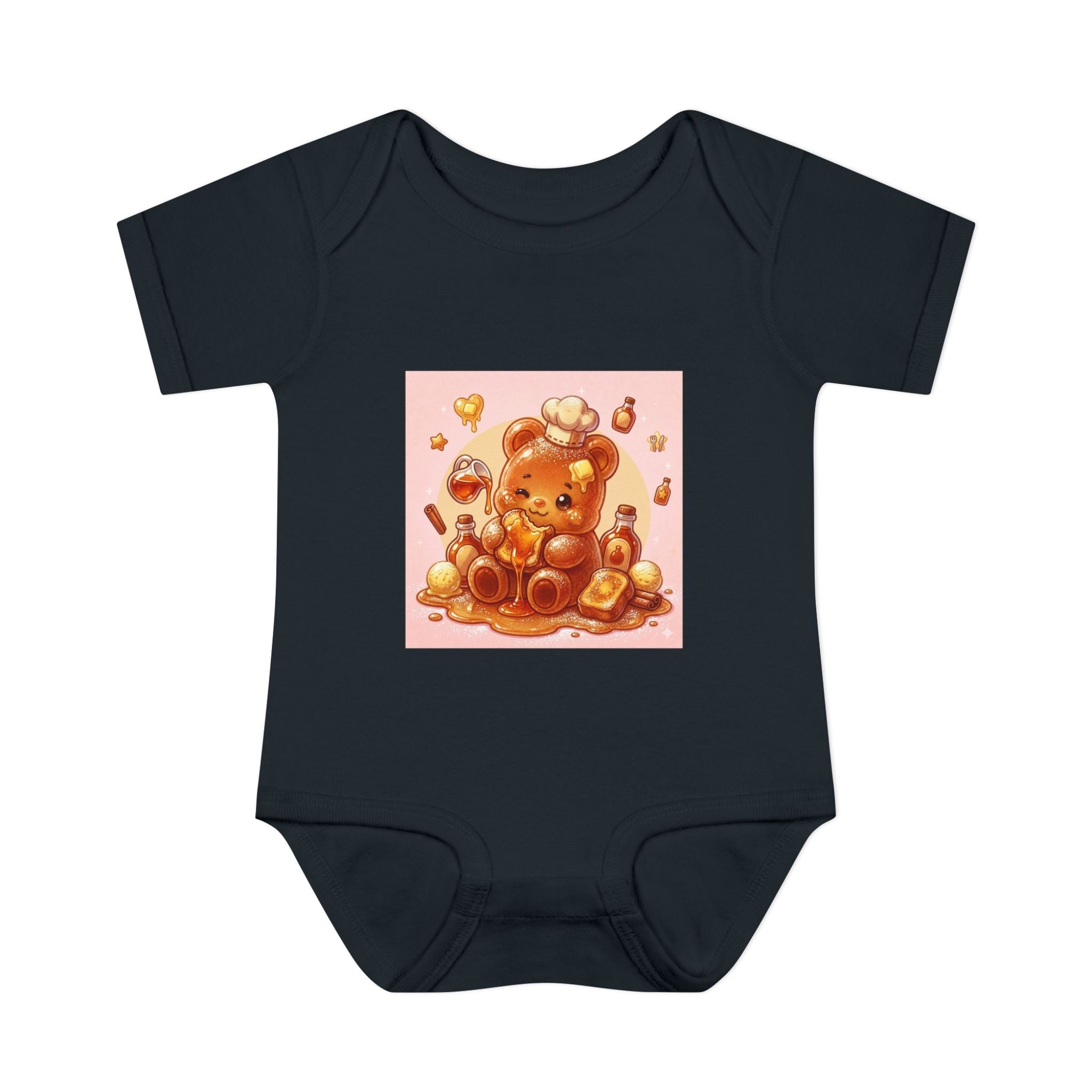 French Toast Gooey with Syrup Gummy Bear & Hearts Design