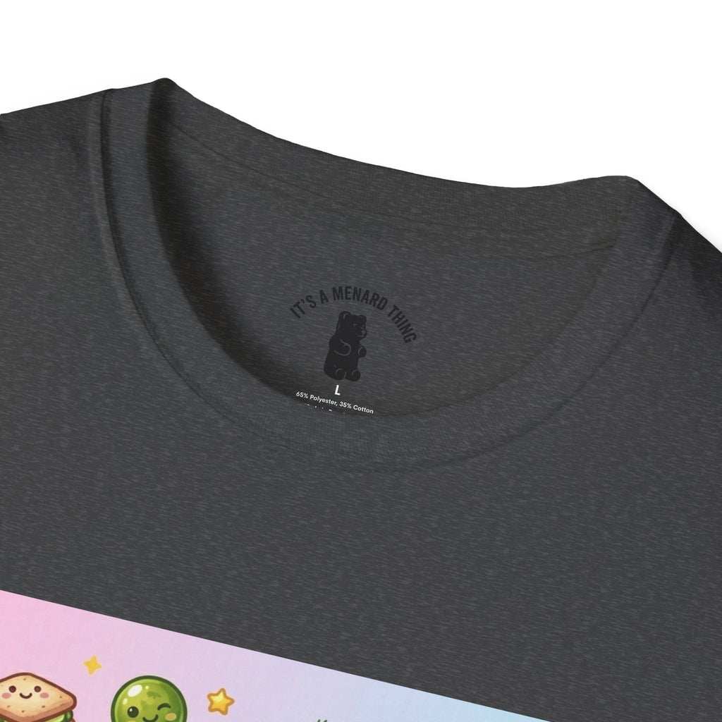 Sour Dill Pickle, Exotic Gooey Gummy Bear — Kawaii Graphic T-Shirt