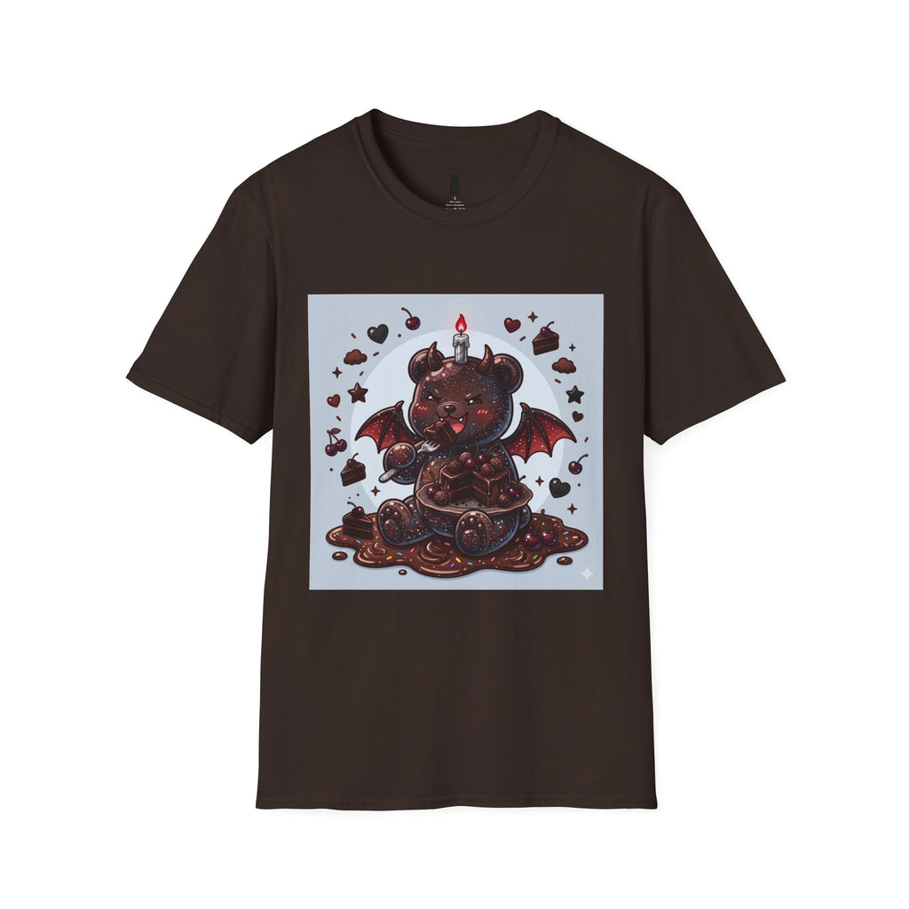 Devils food Cake Demon, Gooey Fudge Gummy Bear — Kawaii Graphic Tee