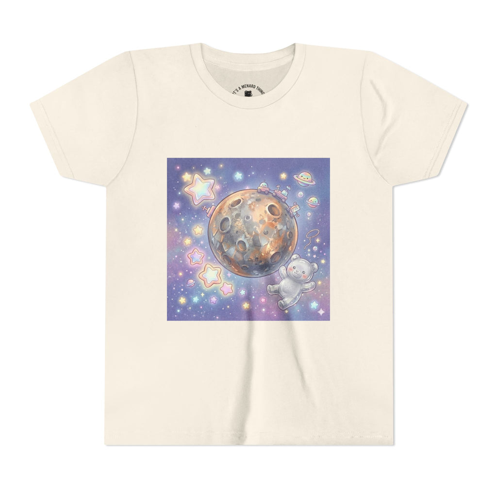 Lets Study Mercury, Silver Gooey Crystal Gummy Bear-Galaxy Graphic Youth Shirt