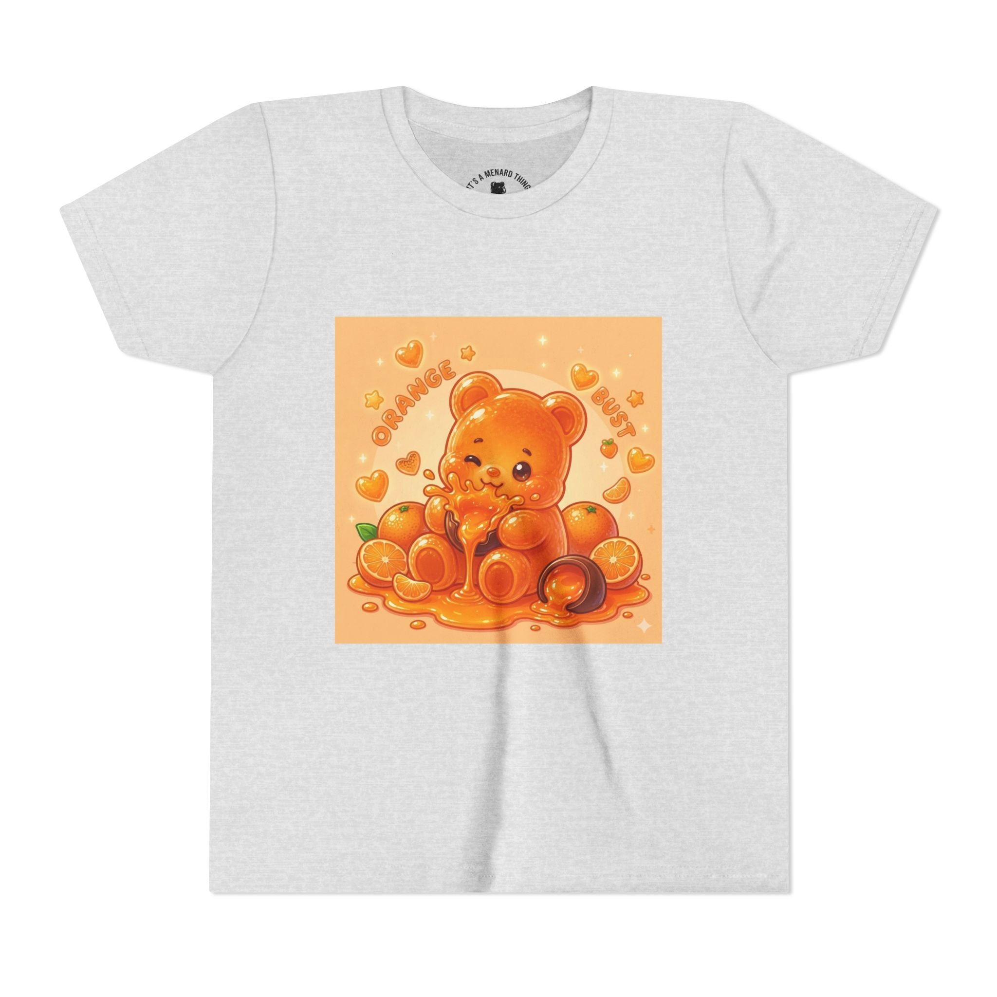Gooey Orange Gummy Bear Graphic Tee for Kids