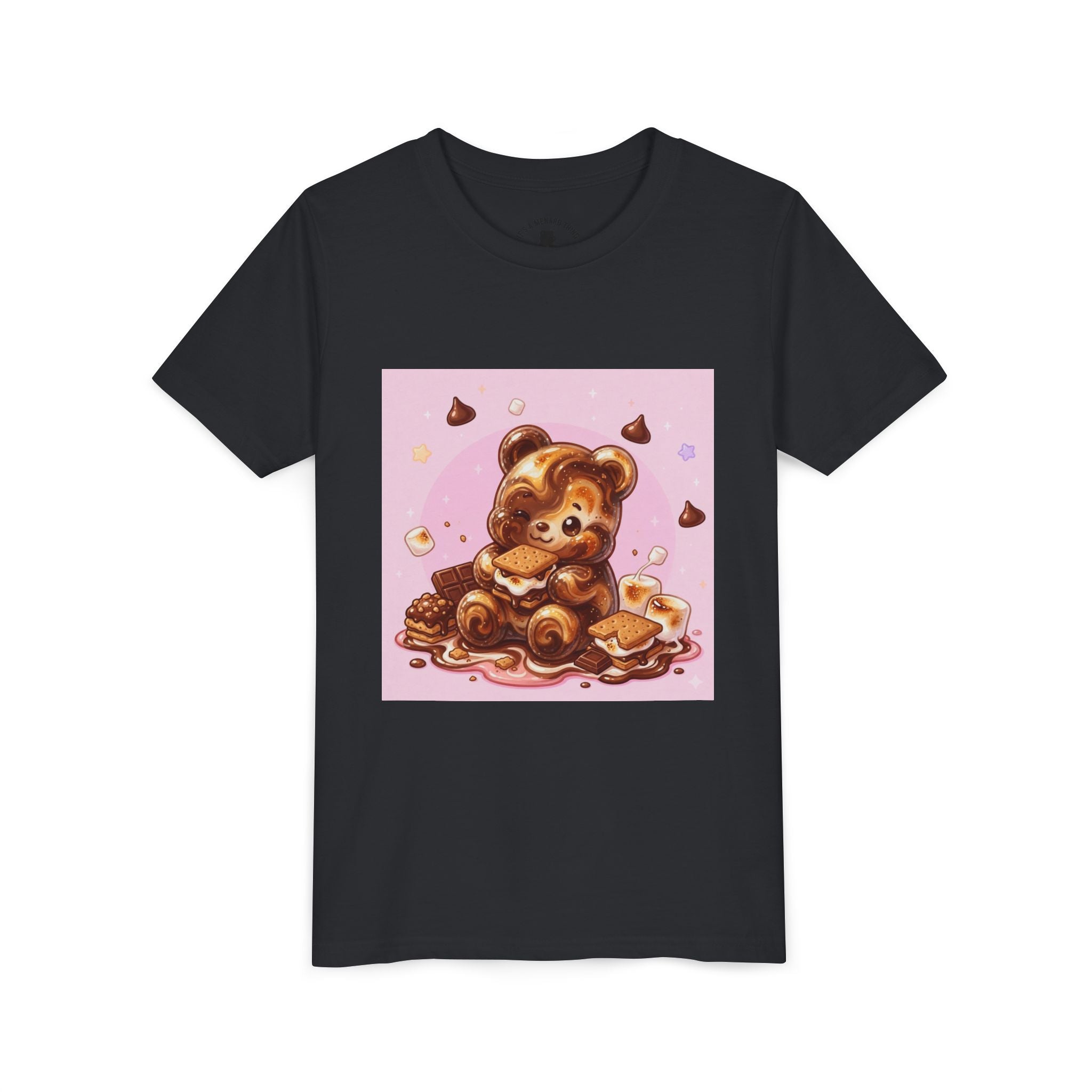 Chocolate, Marshmello S'more Gooey Fudge Gummy Bear Dessert Graphic Tee