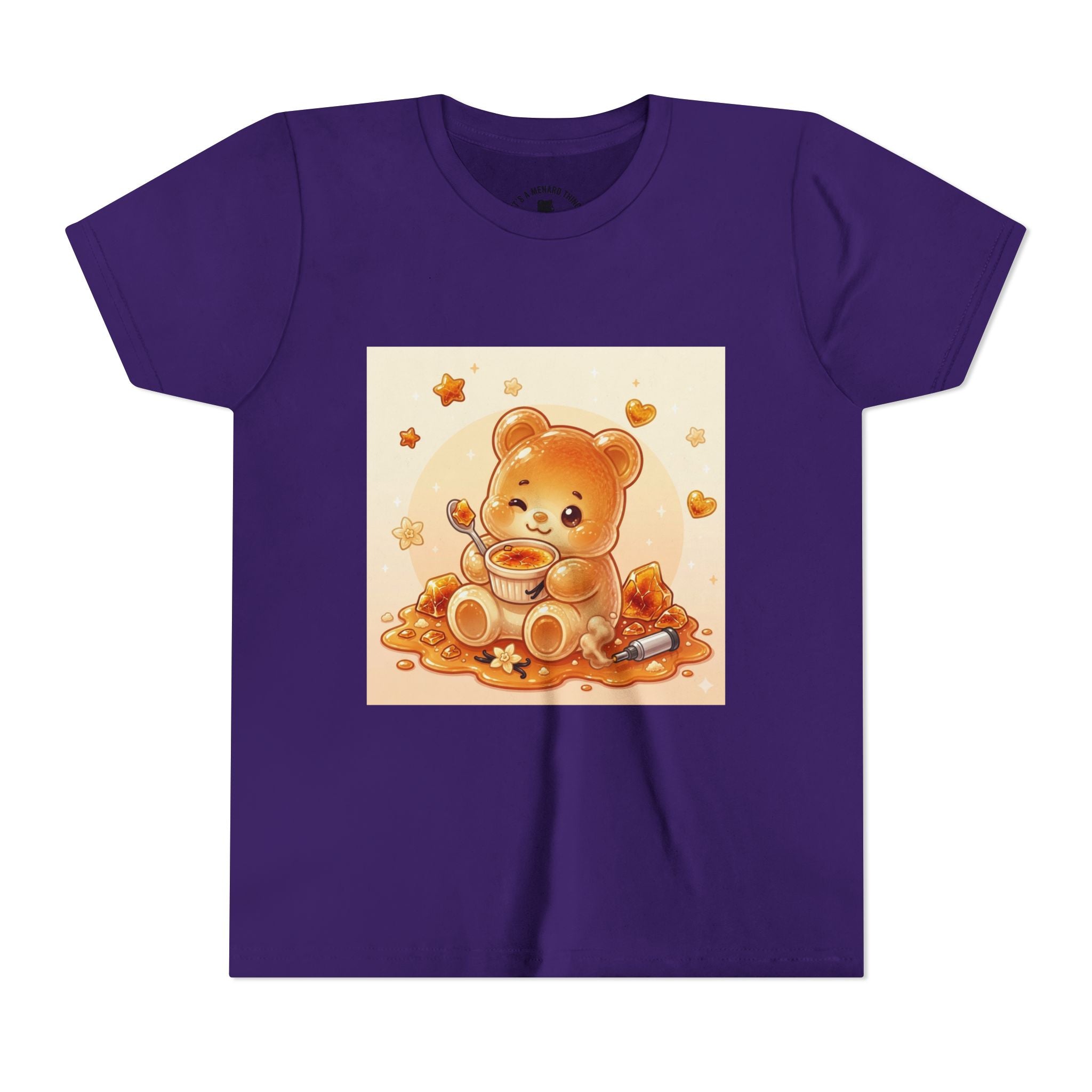 Cream Brulé Crunch Gooey Gummy Bear Graphic Youth Shirt