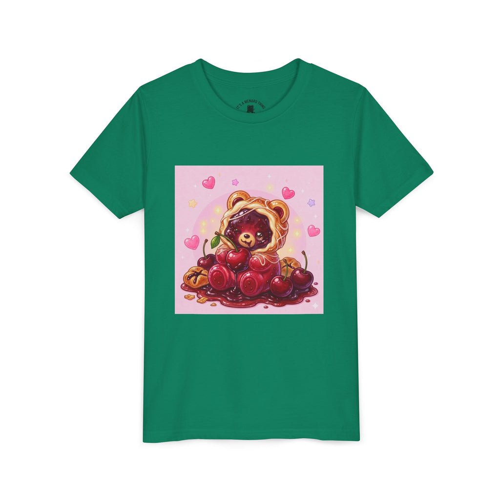 Cherry Danish Gooey Gummy Bear Graphic Youth T-Shirt