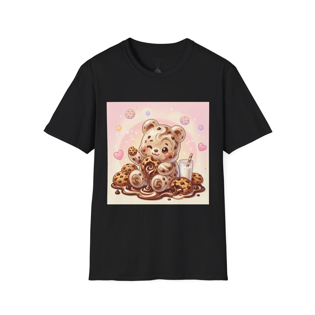 Cookies and Milk, Fudge Gooey Gummy Bear — Kawaii Graphic T-Shirt