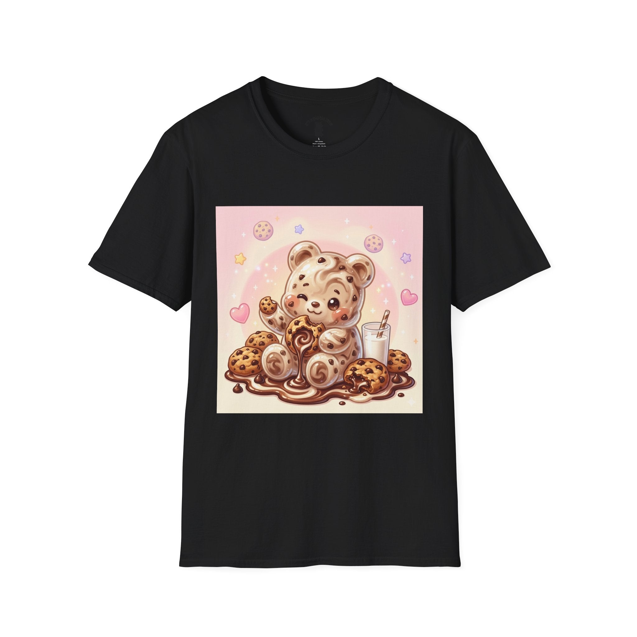 Cookies and Milk, Fudge Gooey Gummy Bear — Kawaii Graphic T-Shirt
