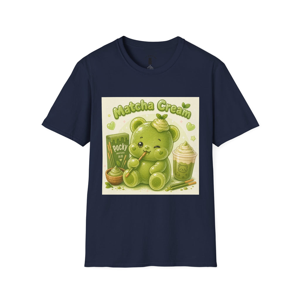 Matcha Cream Gooey Gummy Bear — Cute Green Tea Kawaii Graphic Tee