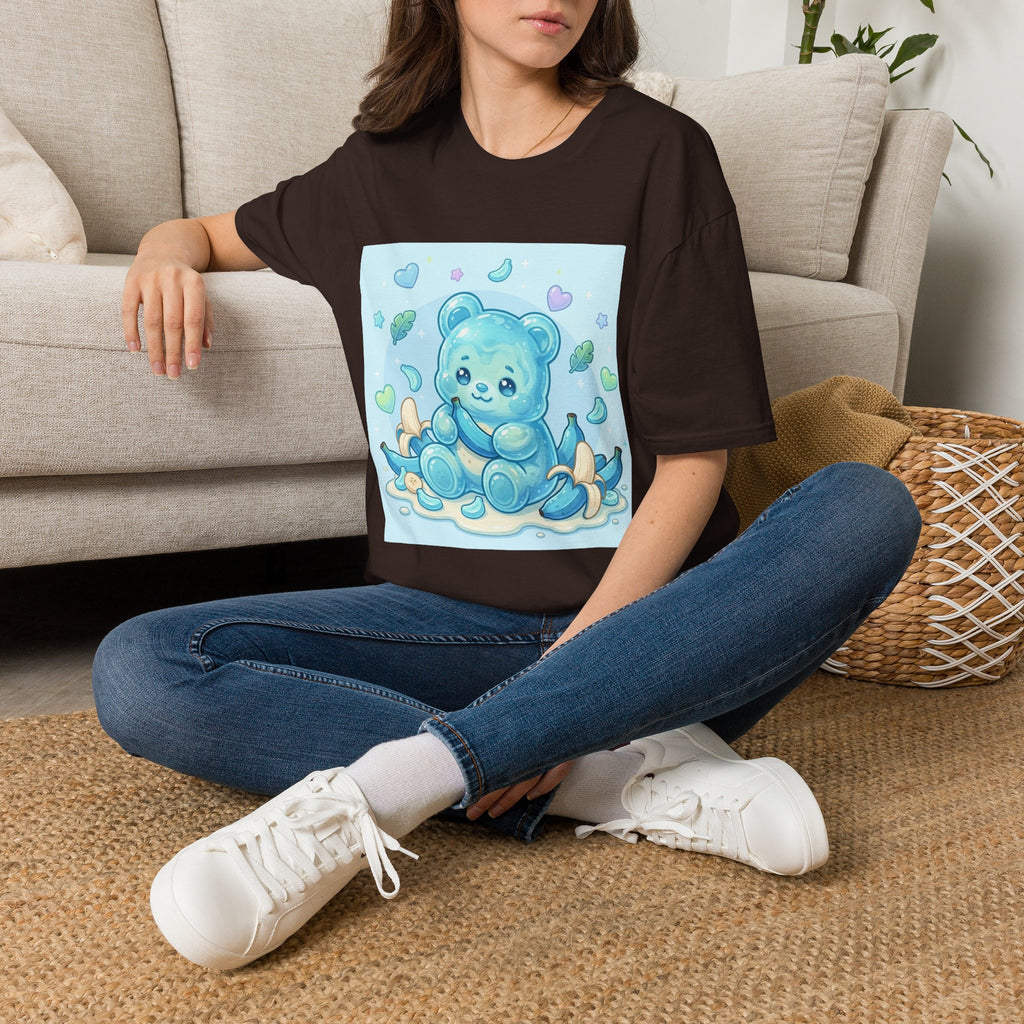 Exotic Blue Java Banana Baby Oozy Bear Friend- Kawaii Graphic Shirt